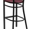 Emma and Oliver Decorative Slat Back Metal Restaurant Dining Barstool